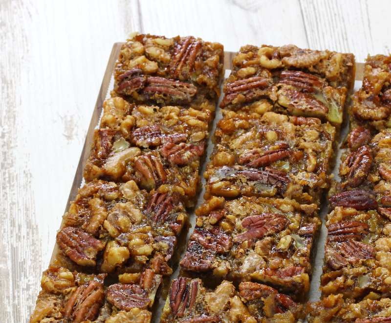 Maple Pecan Sticky Bars – Hudson Pecan Company