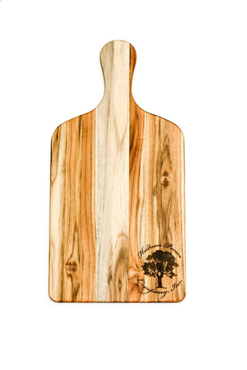 TEAK CUTTING BOARD (LARGE PADDLE) - Hudson Pecan Company