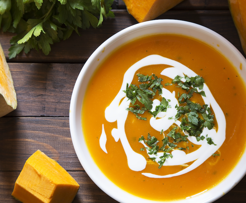 Pumpkin Bisque with Pecans