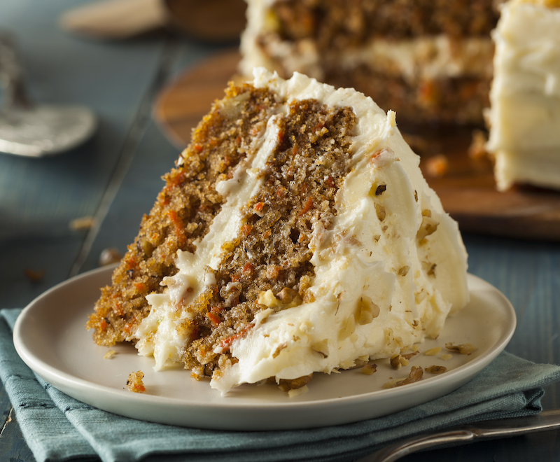 Gluten Free Carrot Cake with Pecan Frosting