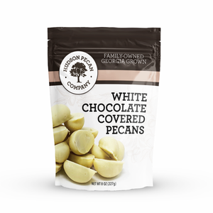 White Chocolate Covered Pecans - Hudson Pecan Company